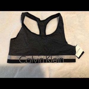 Grey Calvin Klein Sports Bra NWT